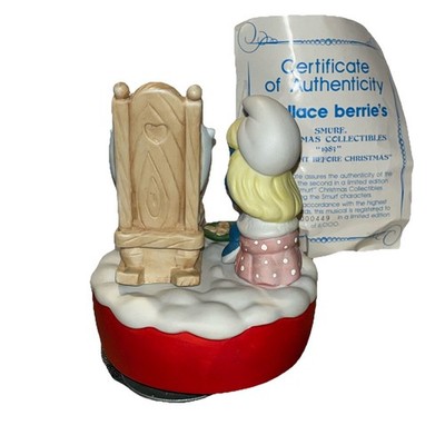 SMURF CHRISTMAS COLLECTABLES SCHTROUMPF BONHOMME NEIGE Figur