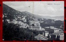 Nervi (GE) Panorama piega centrale viaggiata primi 900