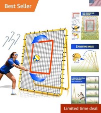 7x4 FT Adjustable Volleyball Rebounder Net with 5 Angles for Precision Training