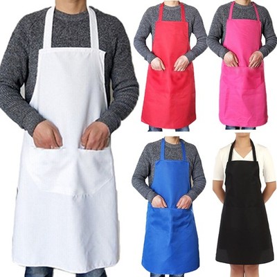 Kitchen Chef Apron Waterproof with 2 Pockets for Cooking Catering Restaurant