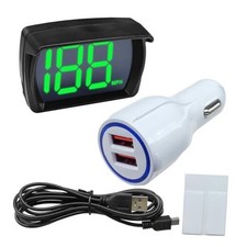 DUSCOKE Car HUD GPS Digital Speedometer Speed Meter with LED Large Font MPH