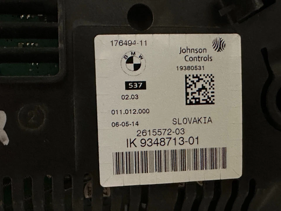 Приборная панель спидометра 2014-17 BMW 528i 535i 550i X3 X4 X5 171 820 миль - Изображение 3 из 3