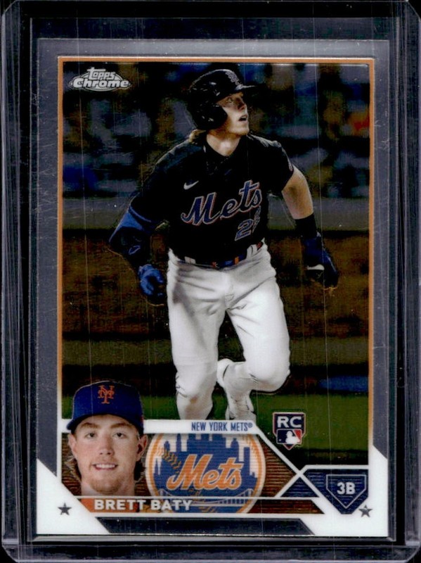 2023 Topps Chrome Brett Baty RC Rookie #204 Mets
