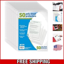 Secure Lightweight Sheet Protectors - 50 Pack for Efficient Document Storage