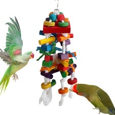 Bird Toy Cage Accessory Fun Playing Exercise Bird Training Toy Perch Stand for