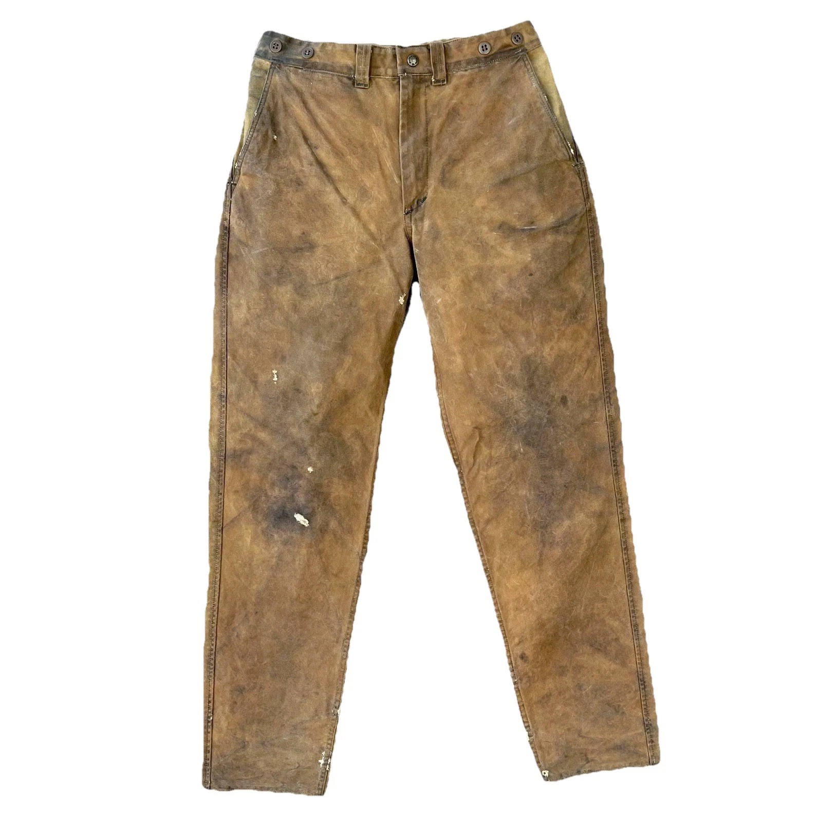 Filson Tin Cloth Pants Style 69 | Tan 32x33 Y2K Fresh Waxed Patina Made in USA