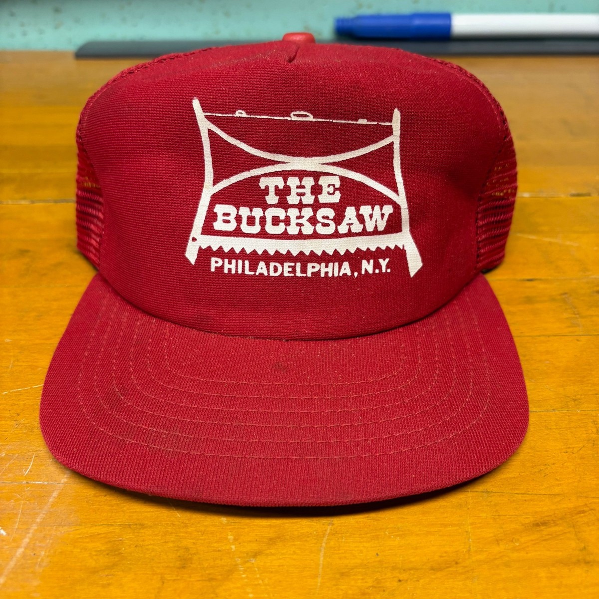 Vintage The Bucksaw Tavern Snapback Hat Philadelphia New York Theresa New York