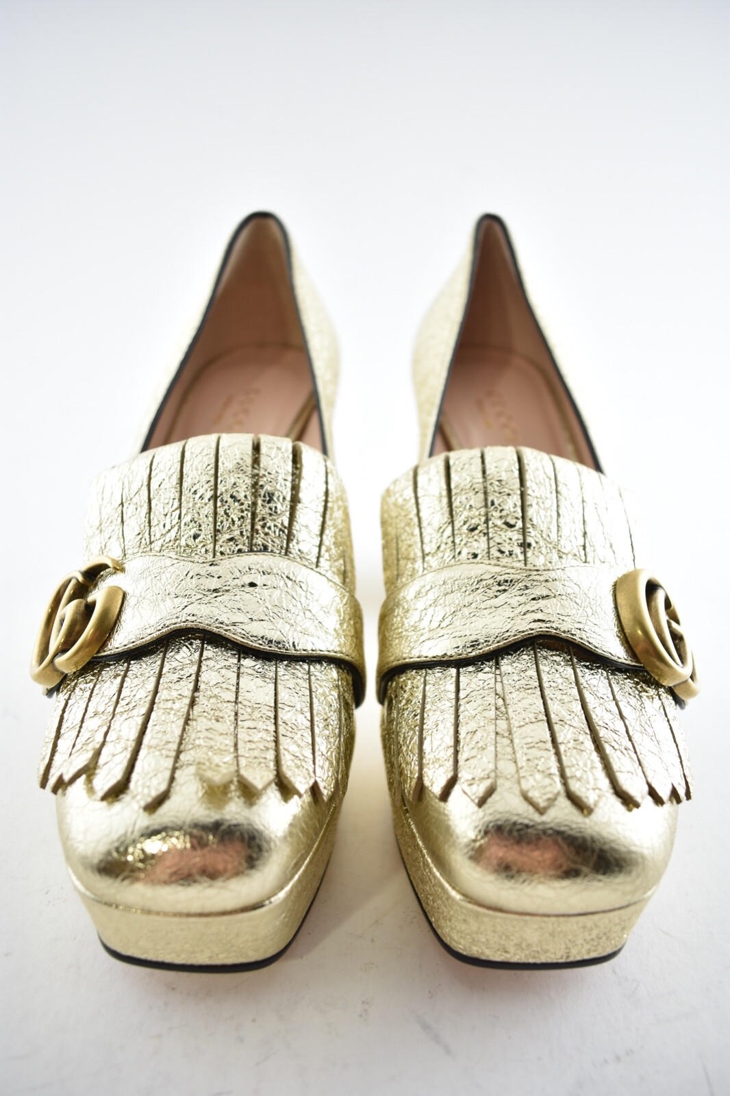 gucci marmont platform pumps