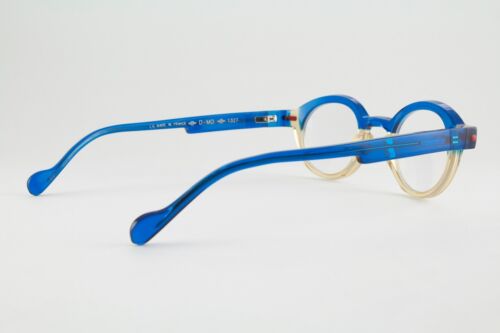 Authentic Anne et Valentin D-MO 1327 43mm Translucent Blue Brown Glasses France - Picture 3 of 6