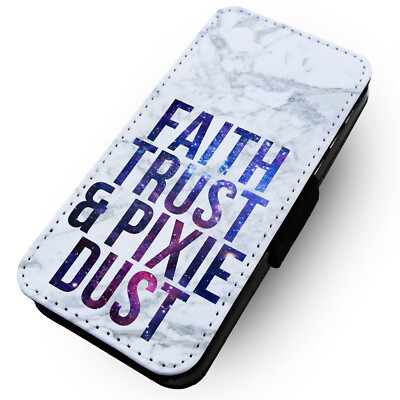Bedruckte Kunstleder Klapp Handy Hülle für Samsung - Faith Trust... Pixie Dust