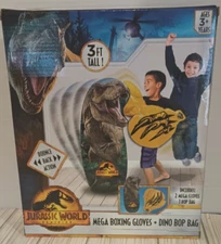 Jurassic World Dominion Mega Boxing Gloves & Dino Bop Bag T-Rex Dino Inflatable