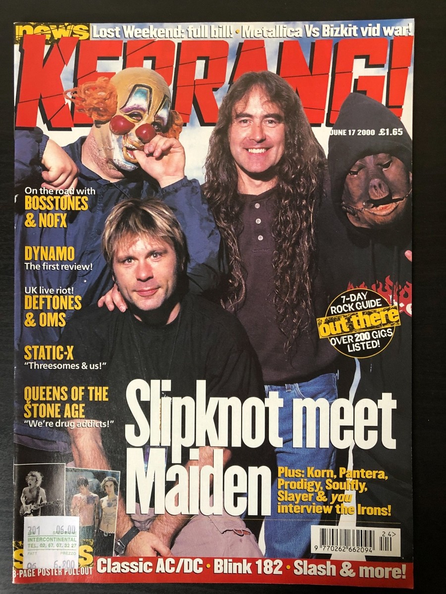 KERRANG！ ISSUE NO 1219 IRON MAIDEN Kerrang Magazine 1219 July 19th 2008 Him Iron Maiden