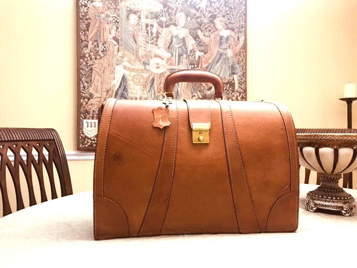 Brown Leather Gladstone Doctors Bag