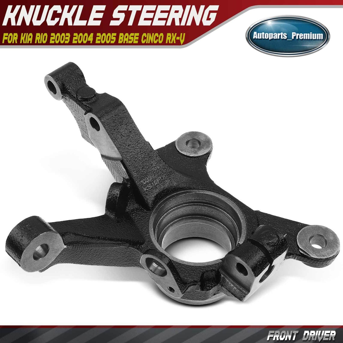 1x Front Left Driver Steering Knuckle for Kia Rio 2003-2005 L4 1.6