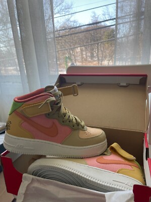 Nike Air Force 1 Mid LV8 Next Nature  Sun Club'' DQ4530-800 Mens Size 7.5 New