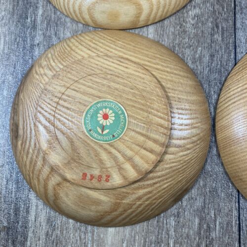 5" German Handpainted Craft Wooden Plates VOLKSKUNSTWERKSTATTEN MICHELFELD - Picture 9 of 11