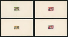 SOUTH VIETNAM Deluxe Sheet-Proof 1959 Trung Sisters on Elephants 108-111 (SDL20)