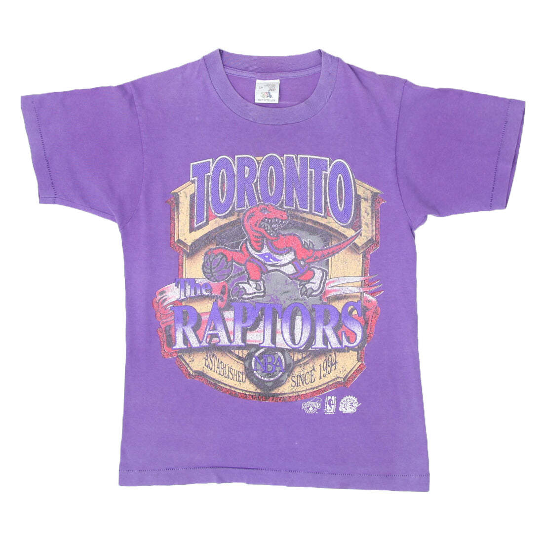 Vintage Toronto Raptors T-Shirt S.Stitch Purple Fruit of the