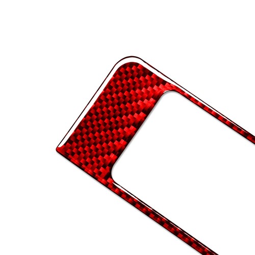 1pcs Red Carbon Fiber Driver's Side Card Slot Cover Trim LHD For Toyota Tacoma - Picture 5 of 9