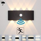 LED Wandleuchte Wandlampe mit Bewegungsmelder Up Down außen/innen lamp 2W-12W DE