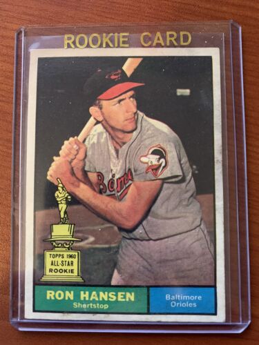 1961 Topps Ron Hansen Baseball Cards #240 Baltimore Orioles - Picture 1 of 2