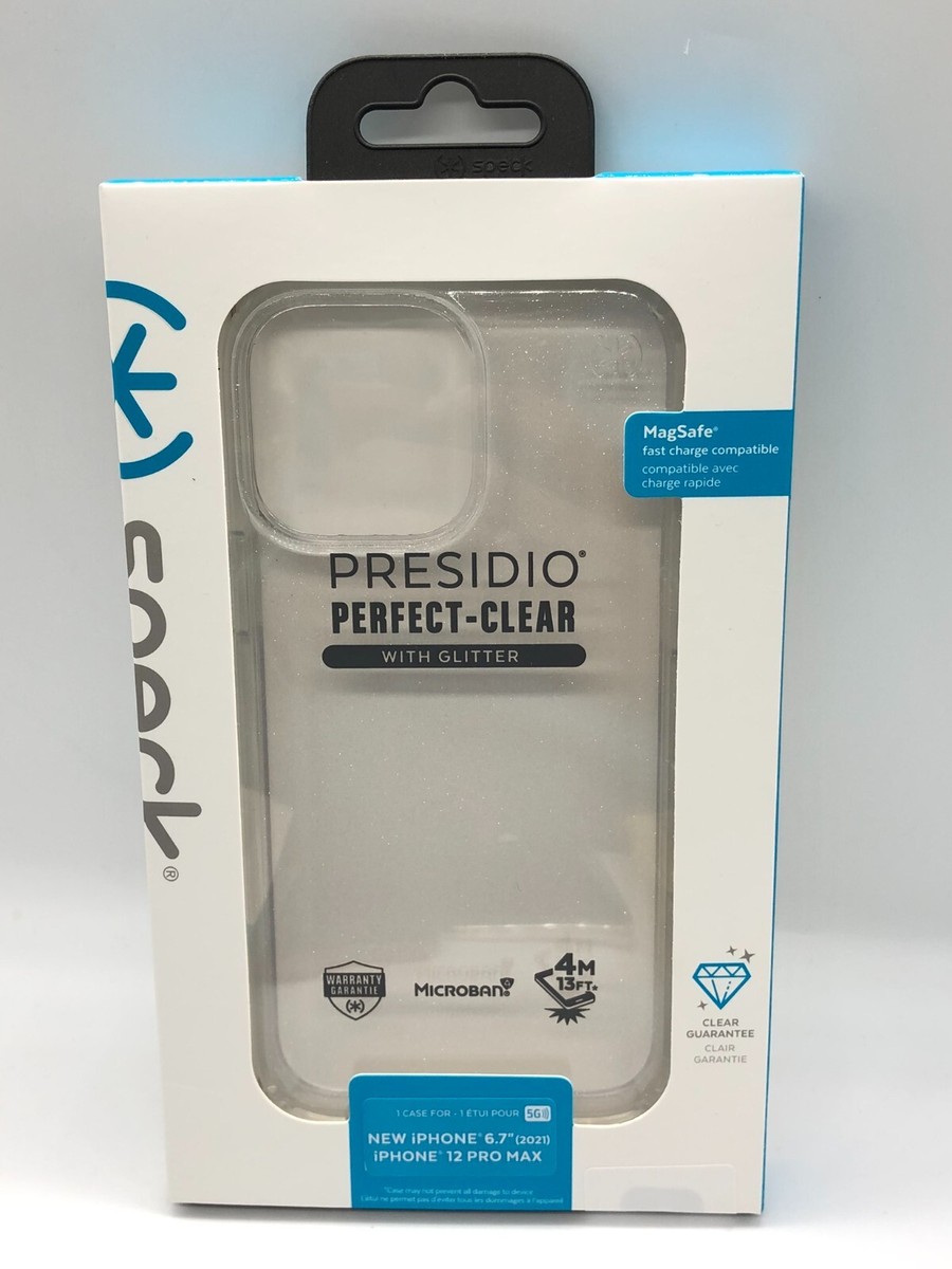 Speck Presidio Perfect Clear Glitter Case Cover for Apple iPhone