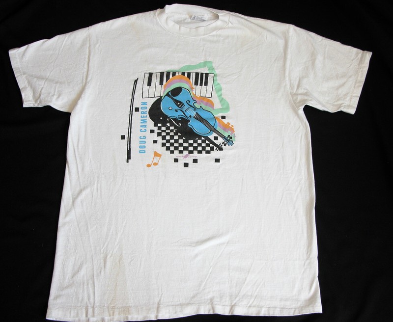 Doug Cameron Narada Equinox  T-SHIRT Mens XL Violinist Violin NOS Vtg 80s 90s