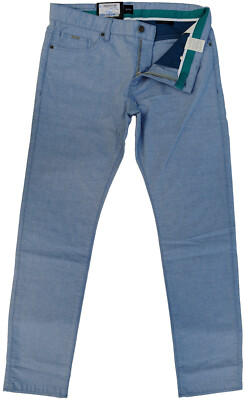 NEU 33/32 HUGO BOSS DELAWARE3-1-20 STRETCH JEANS SLIM FIT MED-BLUE 50411259