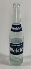 Sparkling Welch's ACL Beverage Soda Pop Bottle Glass 10 fl oz Vintage