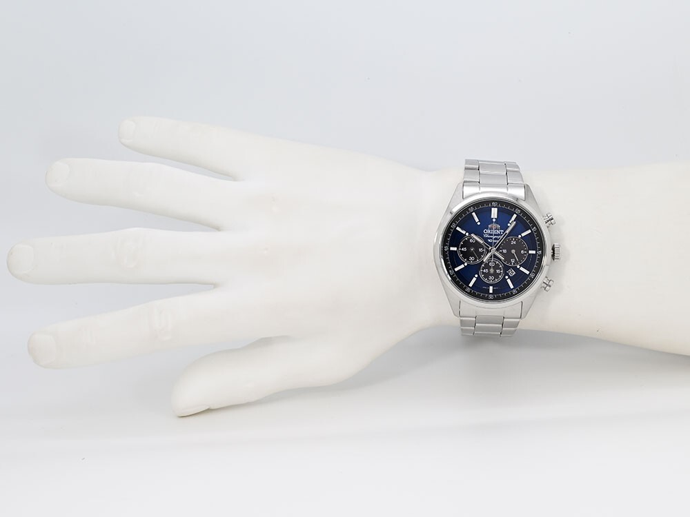 ORIENT WV0021TX Sports Solar Analog Blue Neo 70's Chronograph