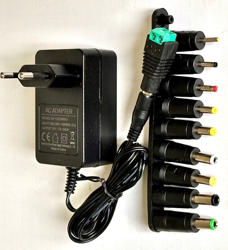SA-1202000EU ALIMENTATORE UNIVERSALE ESTERNO 12V 2A CON 10 ADATTATORI MULTIUSO - Afbeelding 3 van 7