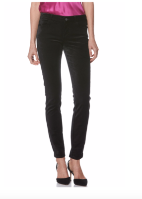 PAIGE Women’s Verdugo Velvet Ultra Skinny Jeans – Mid Rise, Brushed Cotton Blend, Distressed White - View #6