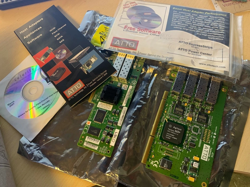 ATTO Celerity FC-22XH Storage Adapter CTFC-22XH-000 Fiber Channel + Lsi 7204ep - Image 3 of 4