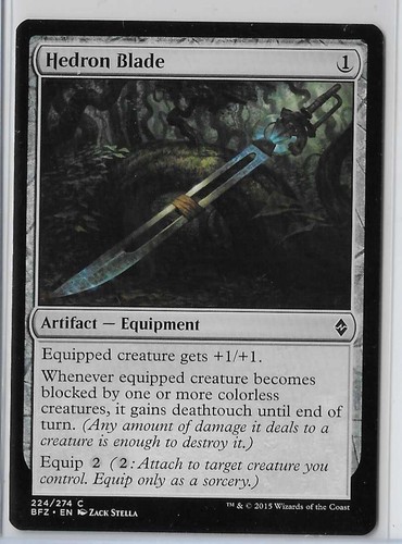 MTG Hedron Blade Battle for Zendikar (BFZ) Common Magic Card #224/274 Unplayed - 第 1/1 張圖片