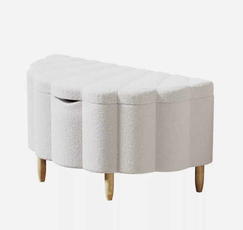 Oikiture Storage Scallop Ottoman