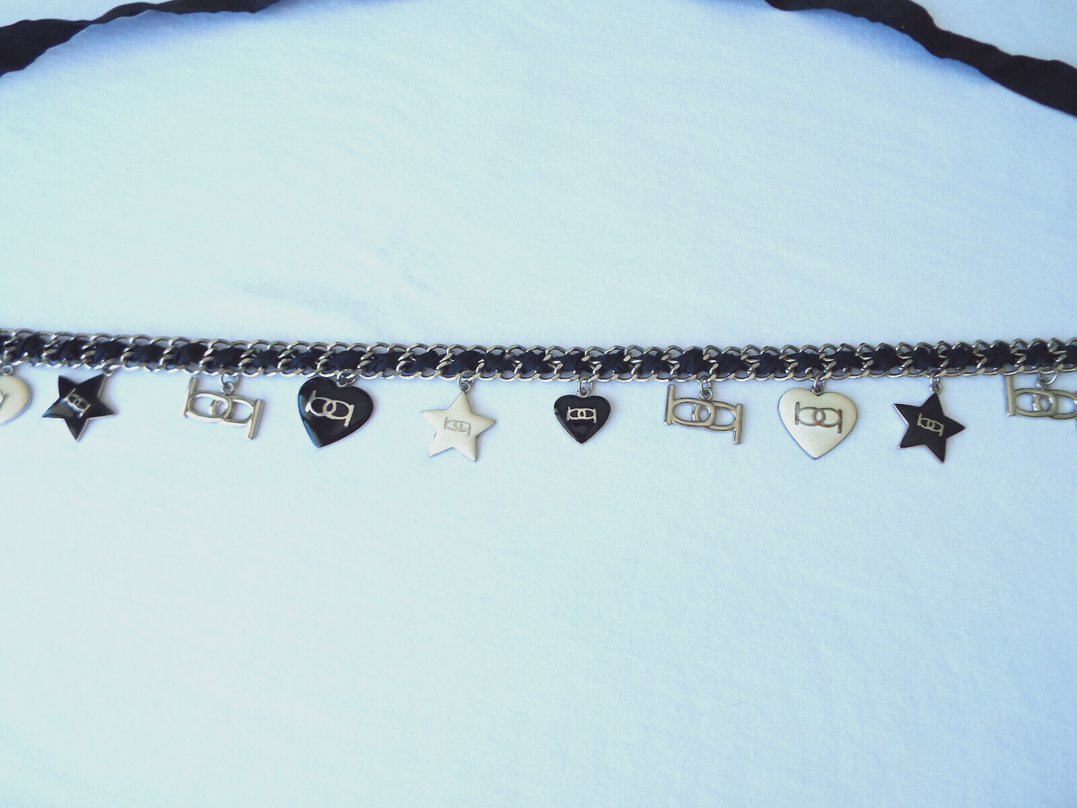 Bebe Gunmetal Dark Silver Chunky Chain Belt bebe Women main image 4