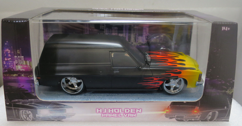 1/24 DDA Spectra Rides Holden HJ Panel Van Sandman Light up Lights Black Flames - Bild 3 von 4