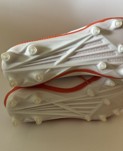 adidas Men's Size 13.5 Nasty 2.0 White/Orange Lineman Football Cleats GZ9605 NEW - Picture 7 of 10