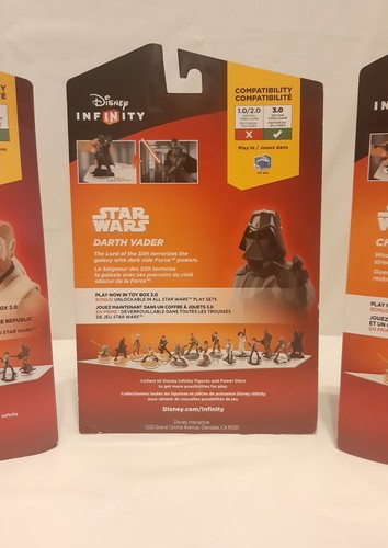 3pc Disney Infinity 3.0 Star Wars Toy Darth Vador,Obi-wan Kenobi, Chewbacca - Picture 5 of 17
