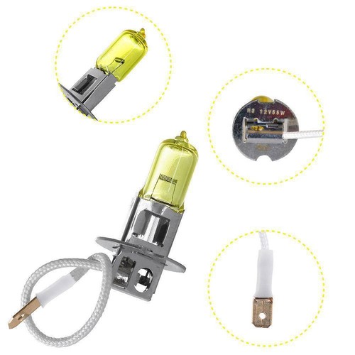 1pc 12V 55W 3000K Quartz Glass Car Xenon Head Lamps Fog Y9Q4 V6I4 Bulb T2R0 - Picture 22 of 22