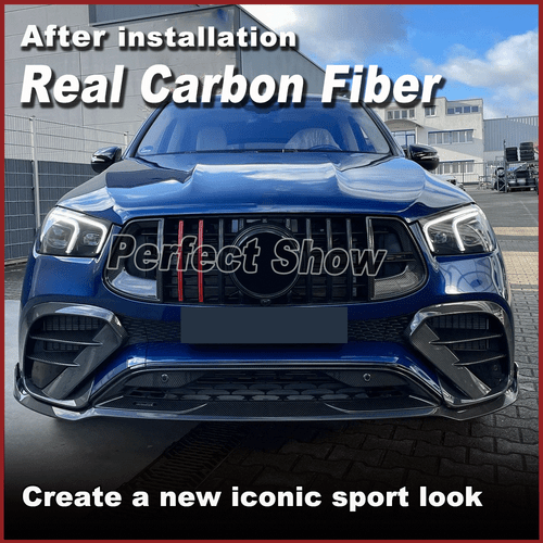 Divisor de aletas delanteras de carbono Canards para Mercedes V167 C167 GLE63 AMG 2020-2023 - Imagen 2 de 9