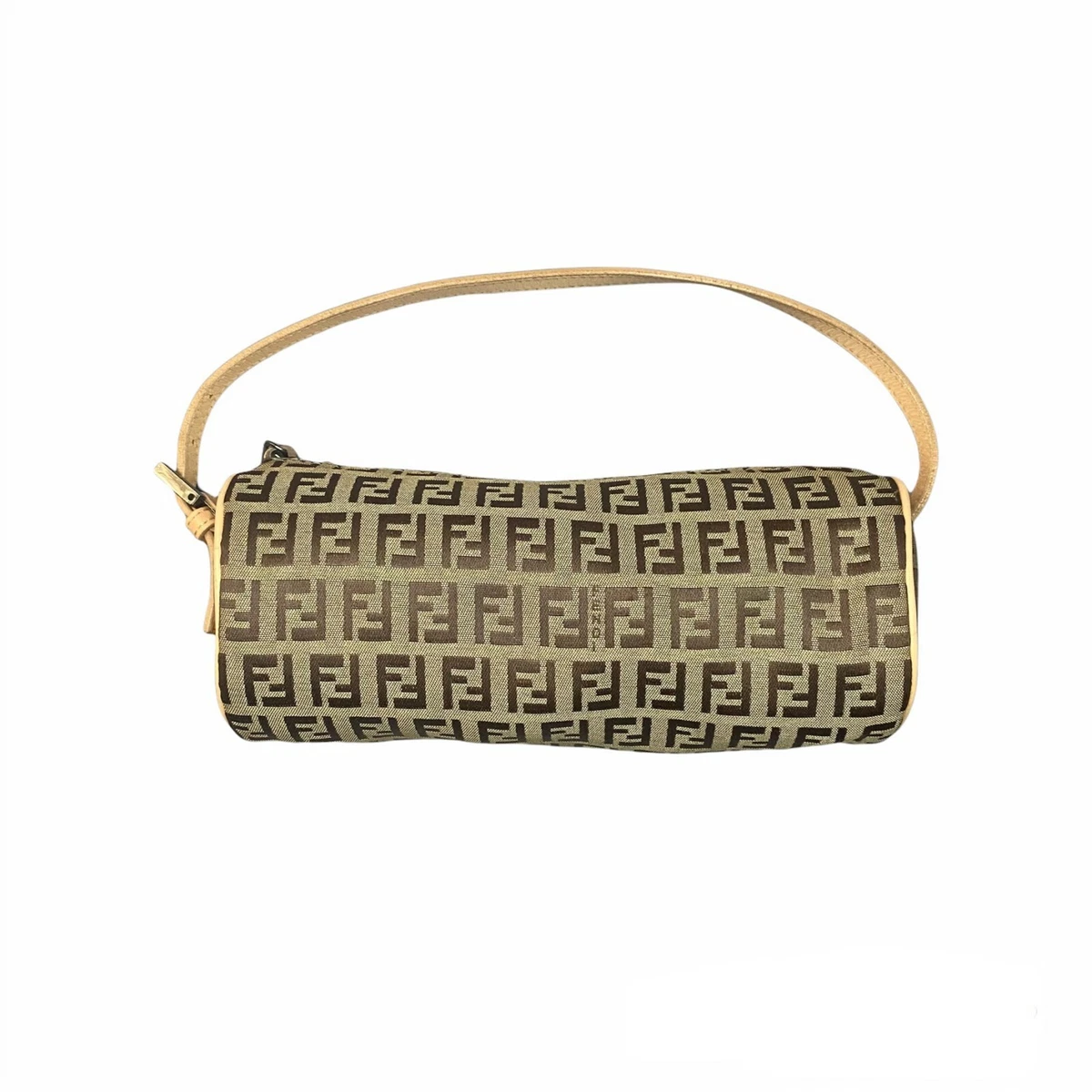 Fendi Zucca Shoulder Cylinder Bag