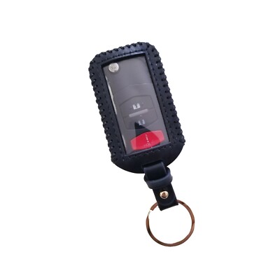 protective leather case for car remote car key fob with clear screen protector