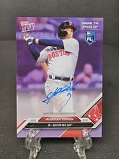 2024 Topps Now Road To Opening Day MY-A Masataka Yoshida Purple Auto /25 Red Sox