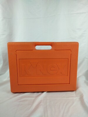 Vintage K'NEX Kinex Orange Box Hard Carrying Carry Case 90's