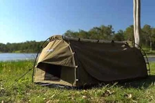 Adventure Kings Big Daddy Deluxe Single Camping Swag Tent+ Storage Bag