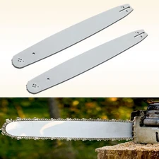 2PCS 18" inch Chainsaw Saw Guide Bar for 72DL 0.325" Pitch .058 Gauge Chain