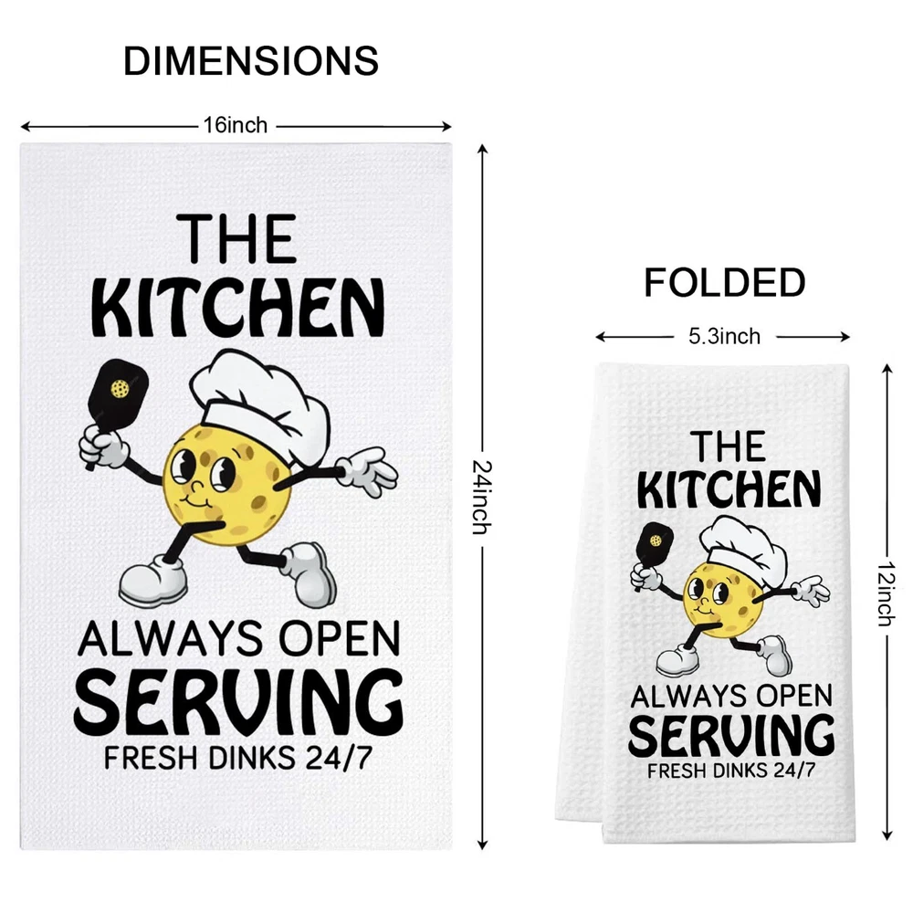 Pickleball Merchandise Pickleball Kitchen Towel Pickleball Player Gift Pickle...
