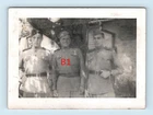 45s Affectionate guys Original Photo WW2 Three Soldiers USSR Soviet hugs gay int