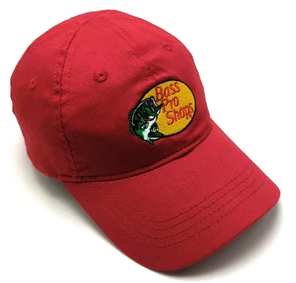 BASS PRO SHOPS red hat / cap with elastic strap - Toddler size hat - Image 2 of 4